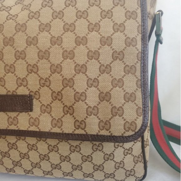 GUCCI Monogram Web Messenger Bag - Picture 4 of 15
